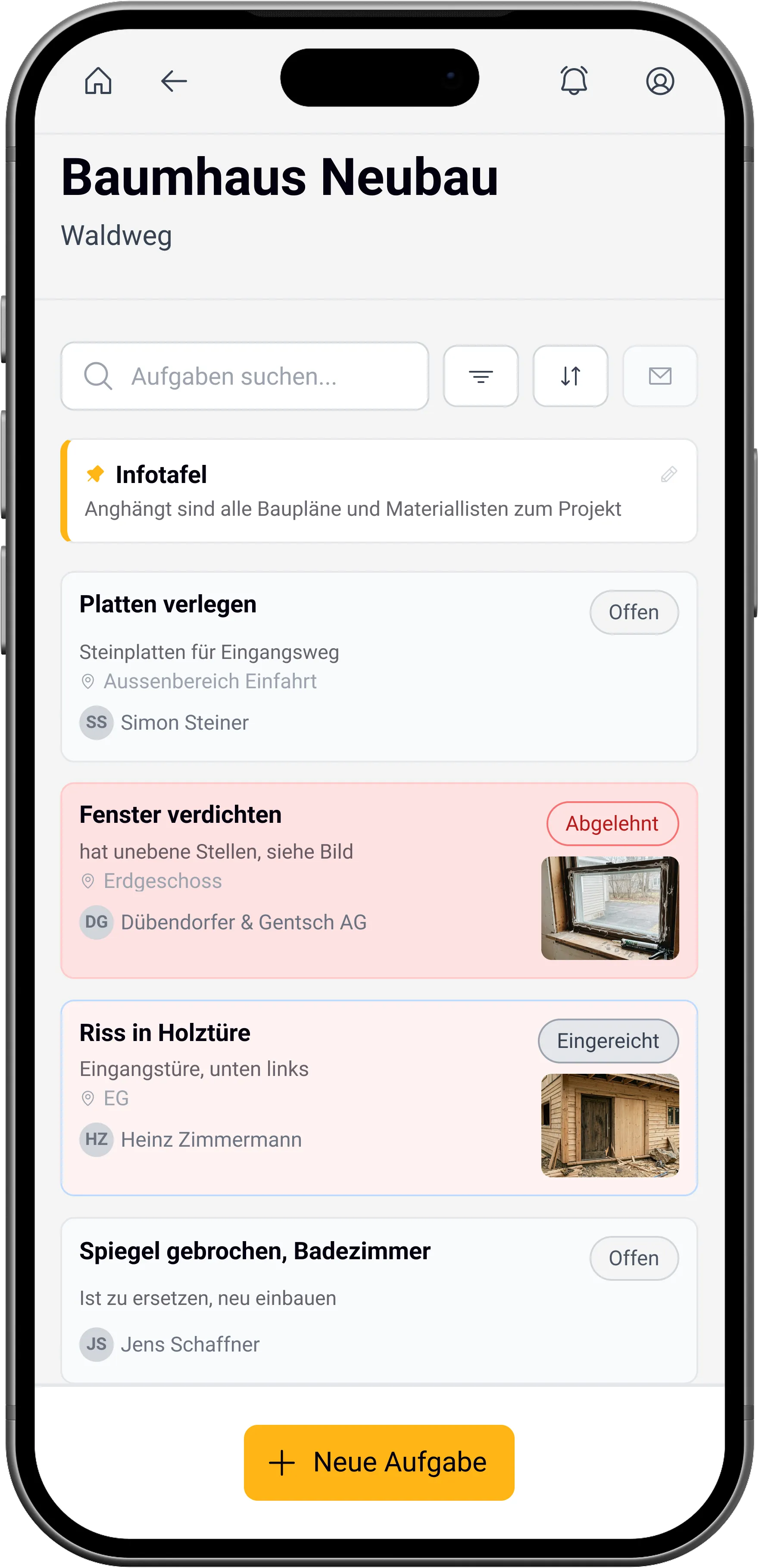 Deine Aufgabenliste in Trackable